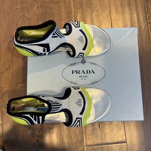 Brand new with box, tags & receipt. Prada women sandals size 37.5